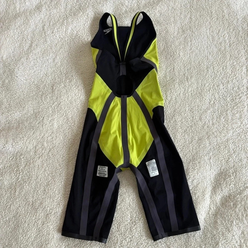 Speedo Kneeskin Fina AQ skinsuit unitard Suit Sports Triathlon skin suit size 24